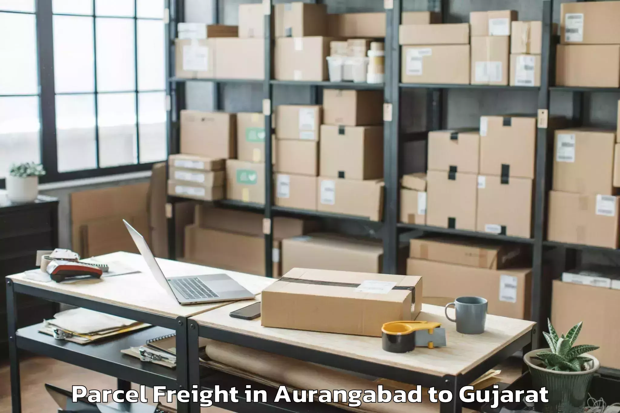 Book Your Aurangabad to Savli Parcel Freight Today